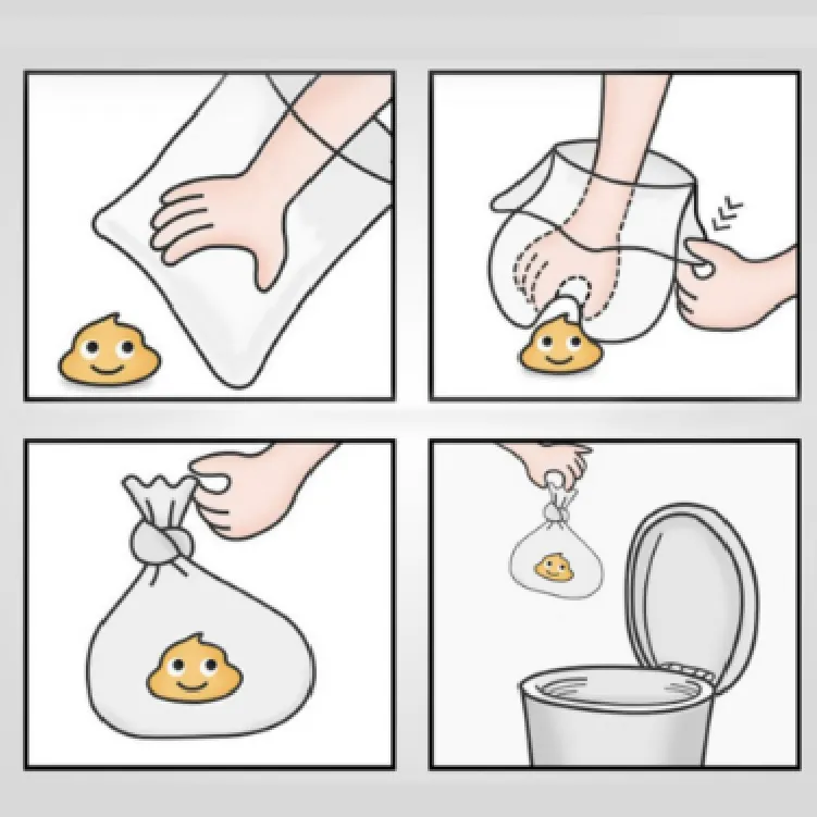 100% Biodegradable Packaging Poop Bags Cornstarch Plastic Garbage Trash Dog Poop Bags