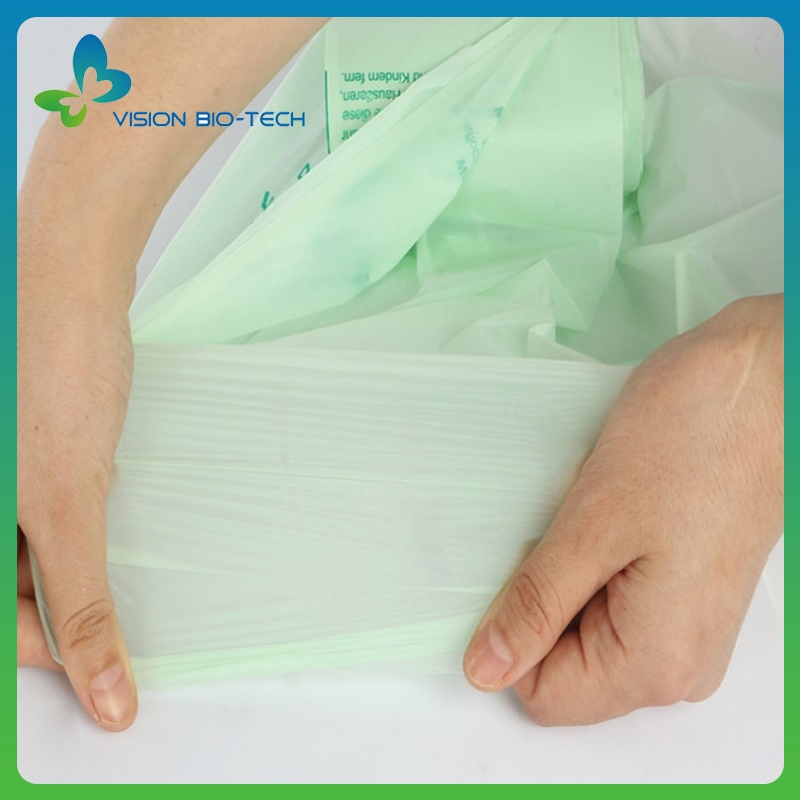100% Pbat Biodegradable Compostable Bin Liner Wheely Bin Liners Refuse Sacks Bioplastic Bag Garbage Bags