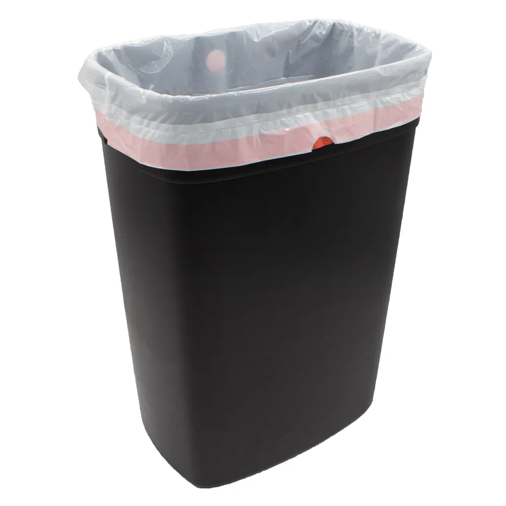 13 Gallon Plastic Trash Bag Drawstring Garbage Bag on Roll for Kitchen