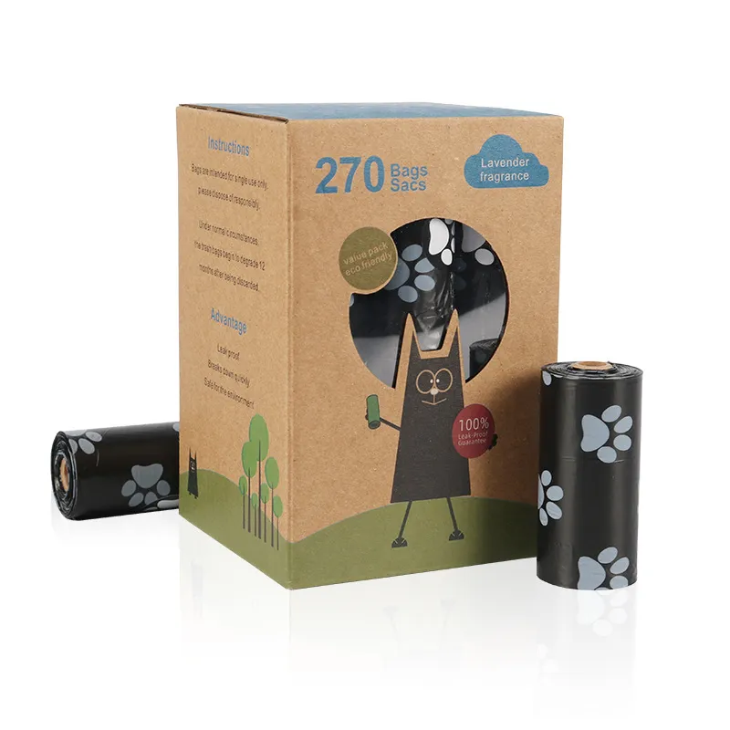 2021 New Style Extra Strong Biodegradable Plastic Dog Pets Poop Bag, Compostable Dog Poop Bag Measures 9*13 Inches