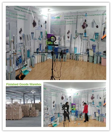 360 Flat Mop with Spin Cylindrical Shape Bucket