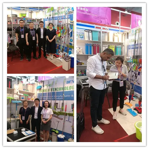 360 Flat Mop with Spin Cylindrical Shape Bucket