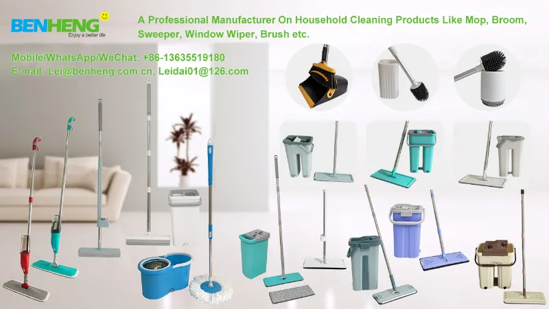 360 Flat Mop with Spin Cylindrical Shape Bucket