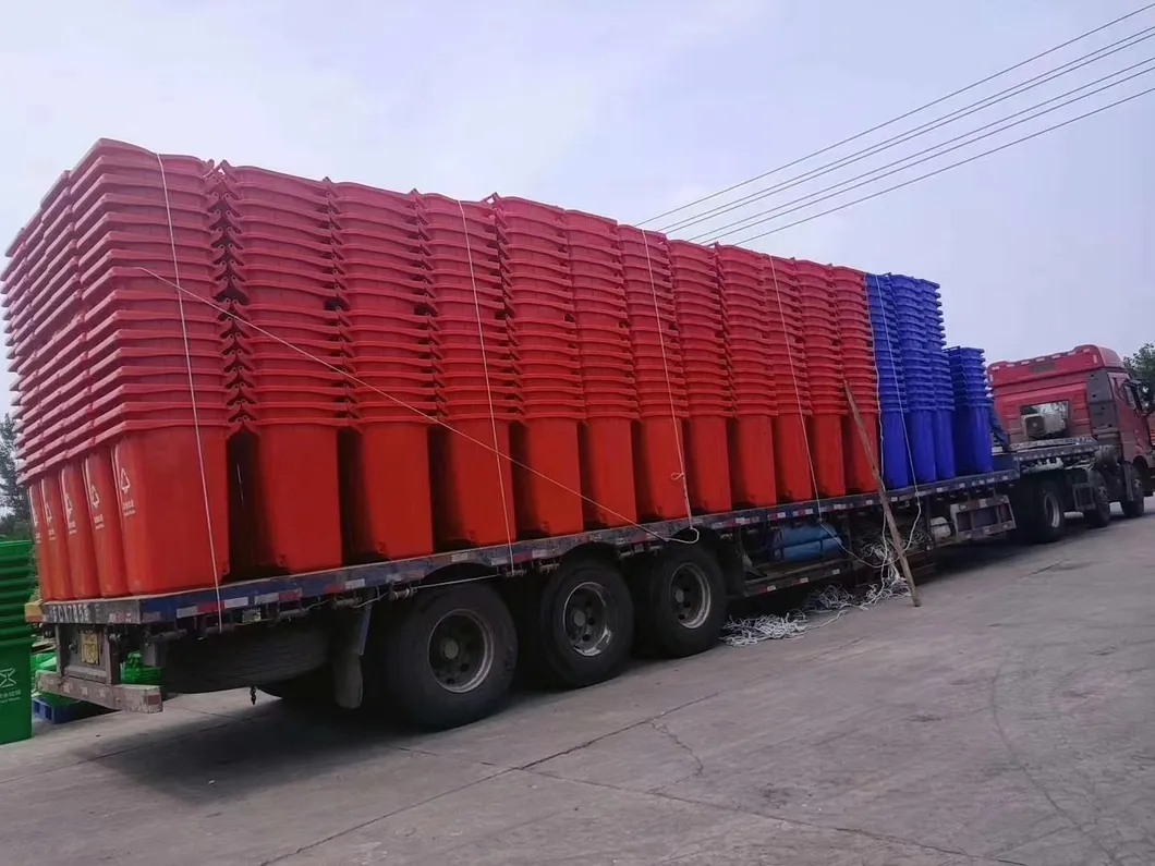 Big Plastic Recycling Trash Waste Rubbish Garbage Disposal Ash Litter Storage Dust Bin for Public Places Use Like Park Office Building Industrial Area