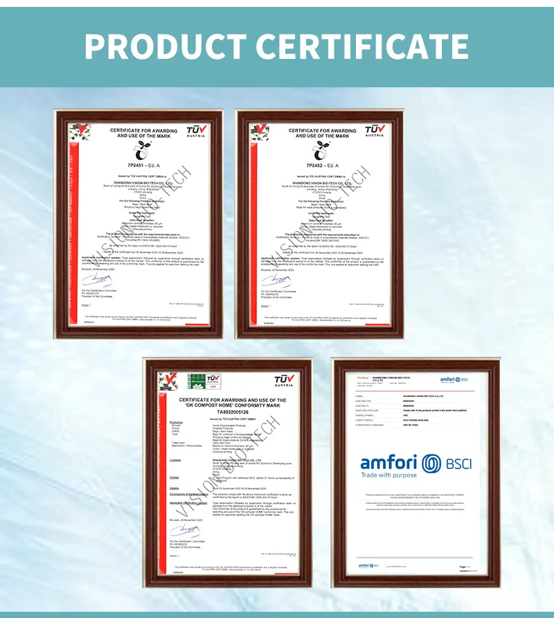 Biodegradable Compostable Cornstarch Trash Bags Use for Kitchen Heavy Duty Garbage Bags