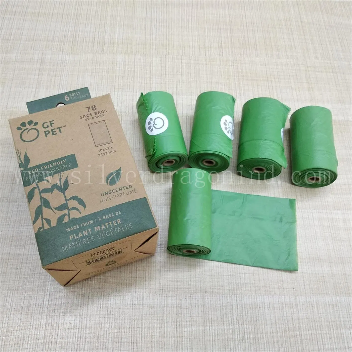 Biodegradable Pet Waste Bag/Pet Poop Bag, Degradable Dog Poop Bag