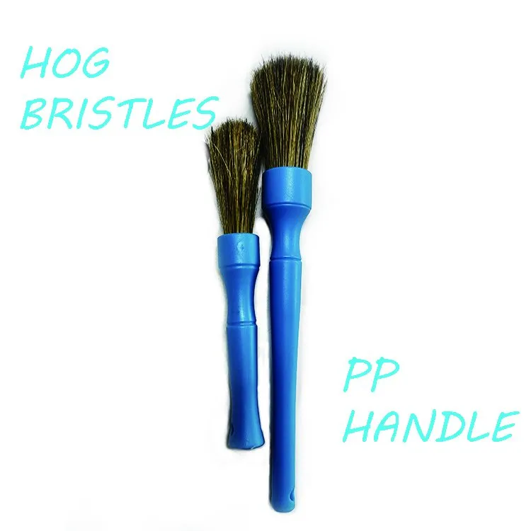 Boar Bristle Detailing Car Brush Set for Cleaning, Car Interior and Vent Clean