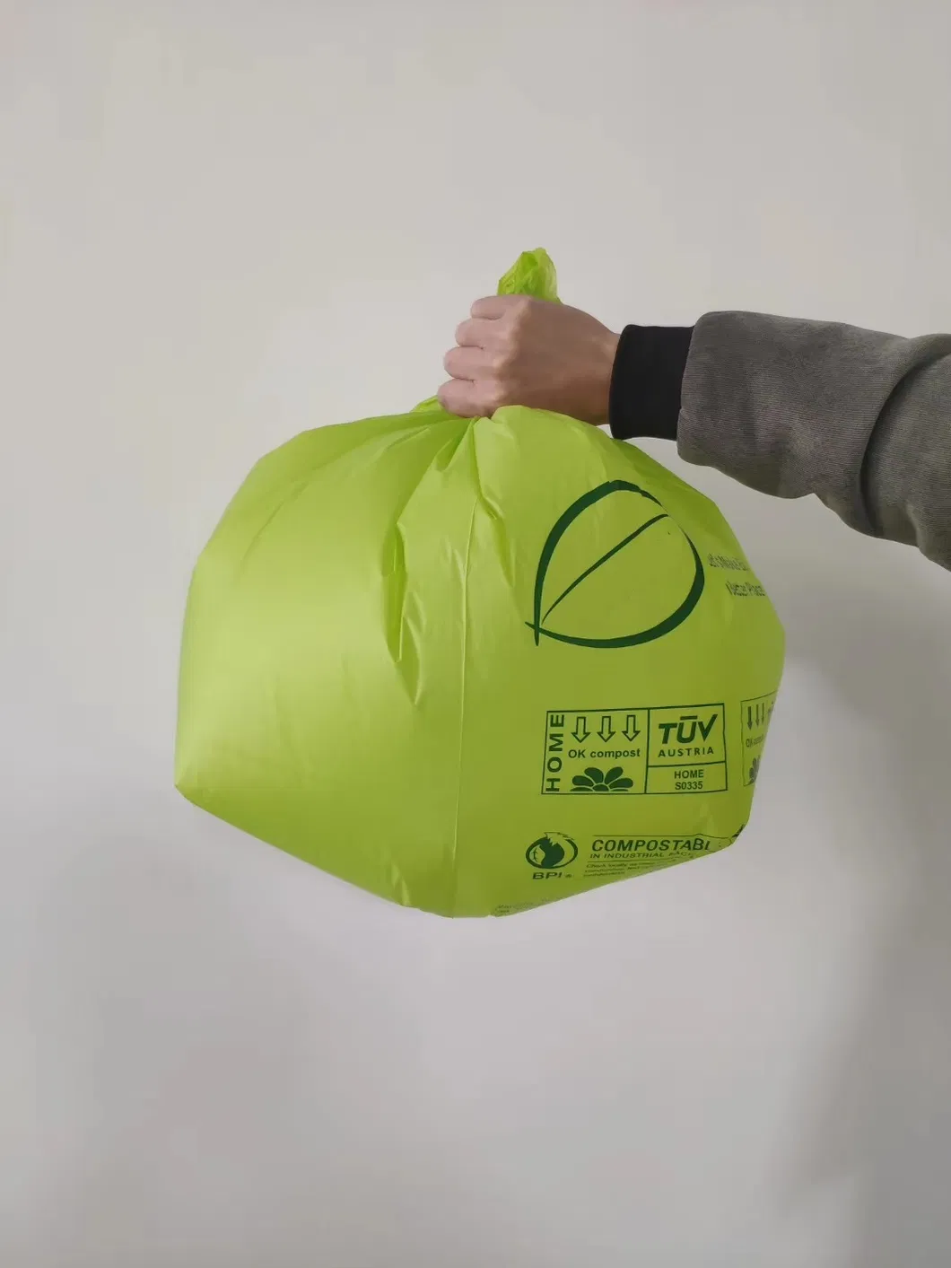 Compostable Garbage Bag Made by Corn Starch, Garbage Bag, Trash Bag, Bin Liners