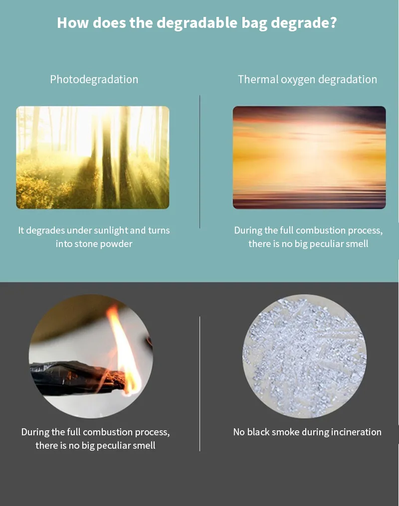 Custom Cornstarch 100% Biodegradable Compostable Plastic Garbage Roll Bags