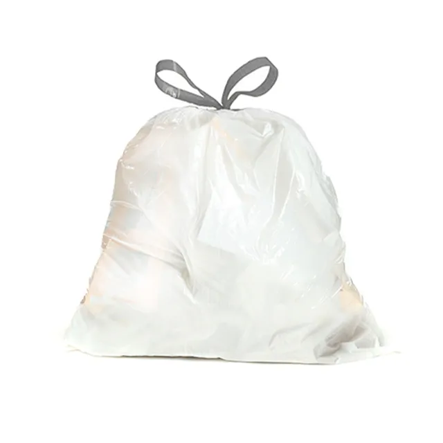 Disposable Drawstring Garbage Bag Plastic Colorful Trash Cheap Kitchen Compostable Garbage Bag on Roll 15PCS/Pack