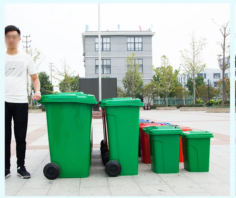 Dustbin, Waste Bin, Outdoor Bins with Wheels 80/120/240L