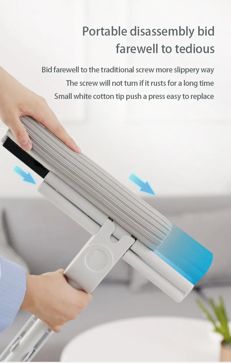 Factory Production Quick Clean PVA Mop 27cm Sponge Double Roller Refill Head Cleaning Product