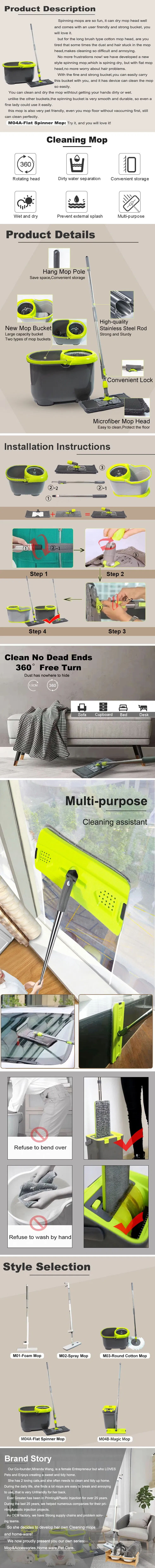 Floor Flat Dust Clearing Mop
