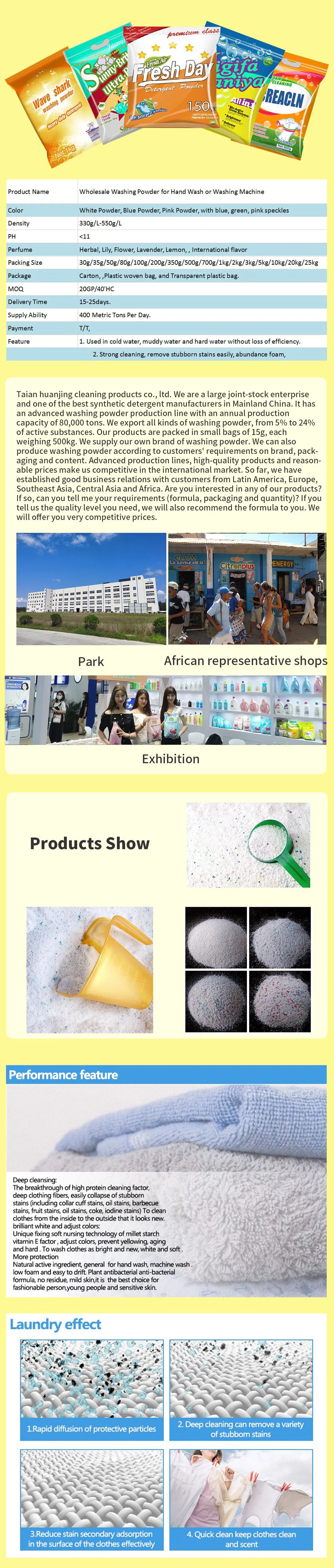 Flower Scent Enzyme Laundry Powder Packing /Washing Powder