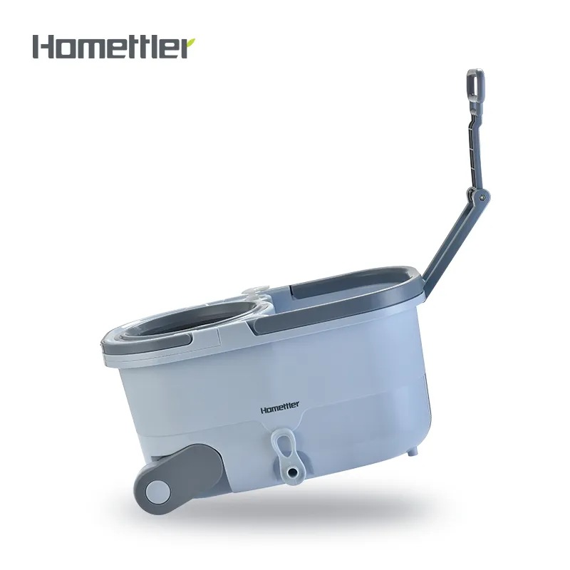 Hand Press Floor Magic Cleaner Mop Spin 360 Mop with Bucket Folding Flat Mop