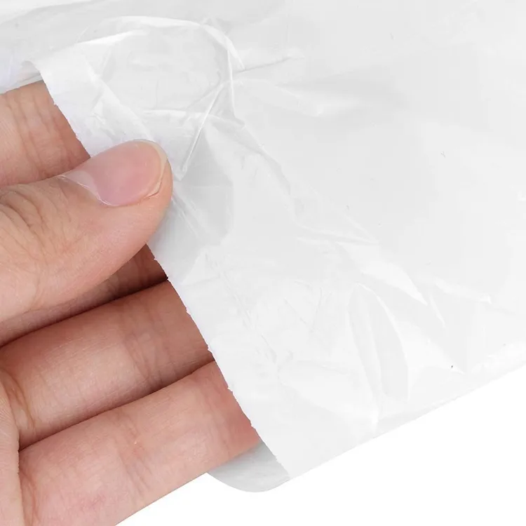 HDPE Polythene Garbage Bag White Drawstring Trash Bags on Roll