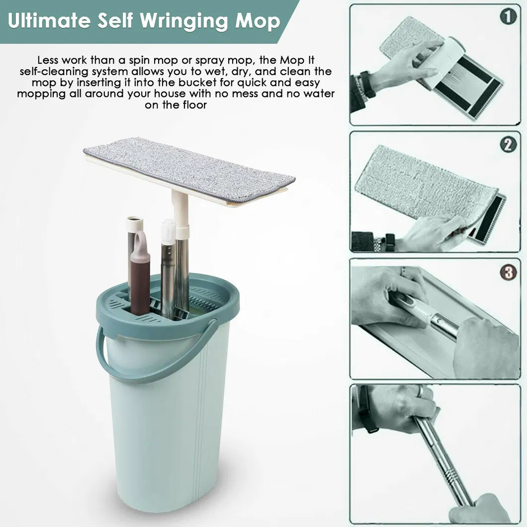 Hot Sale Self-Washed Squeeze Mop Hands Free Wash Mop Magic Mop