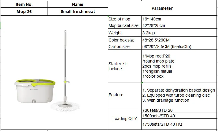 Hot Sales Rotating Mop Automatic Drying Dual Drive Thickening Labor-Saving Hands-Free Increase Mop Bucket