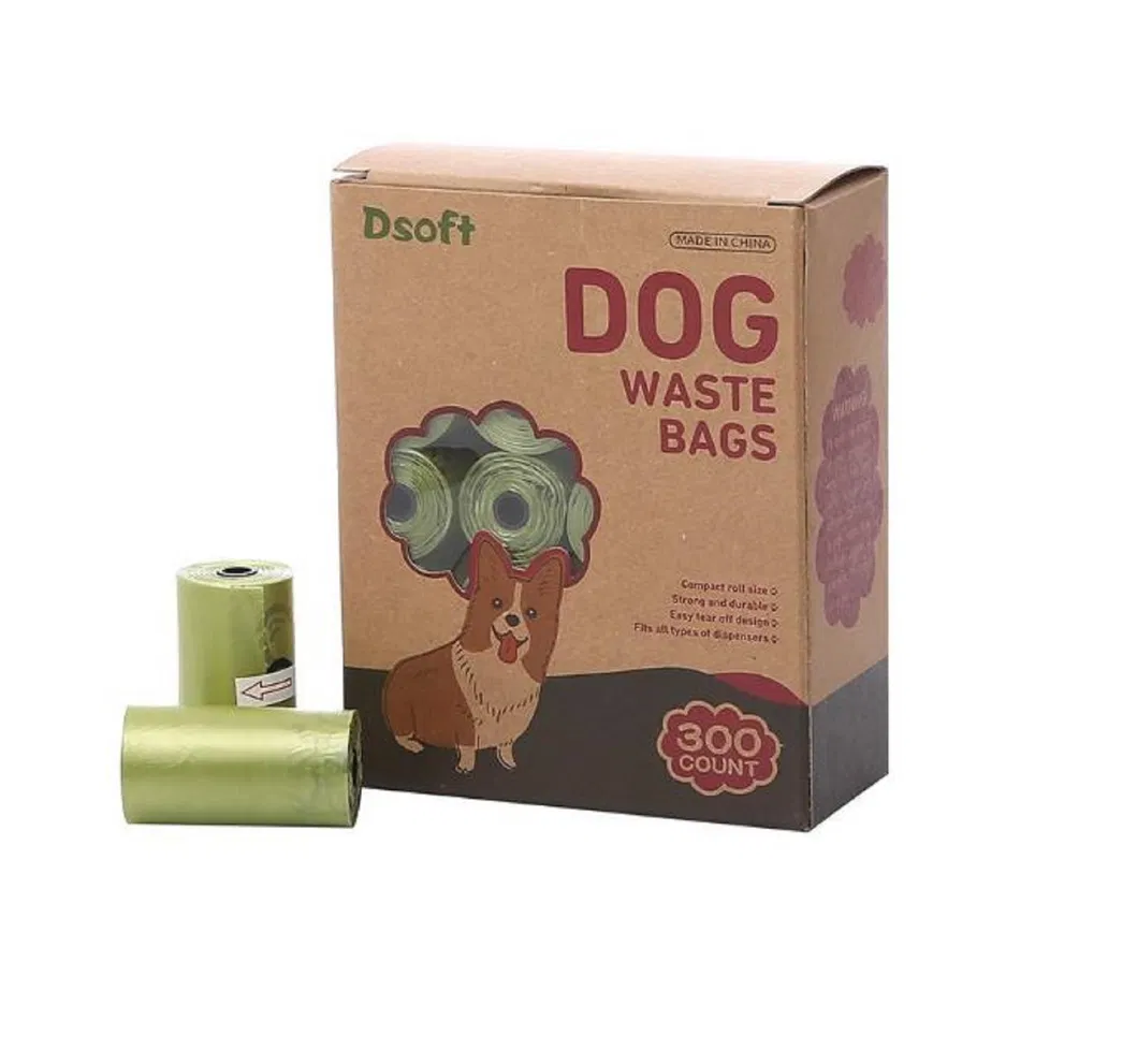 Internationally Certified Biodegradable Compostable Dog Poop Bag, Environmentally Friendly Biodegradable Pet Poop Bag