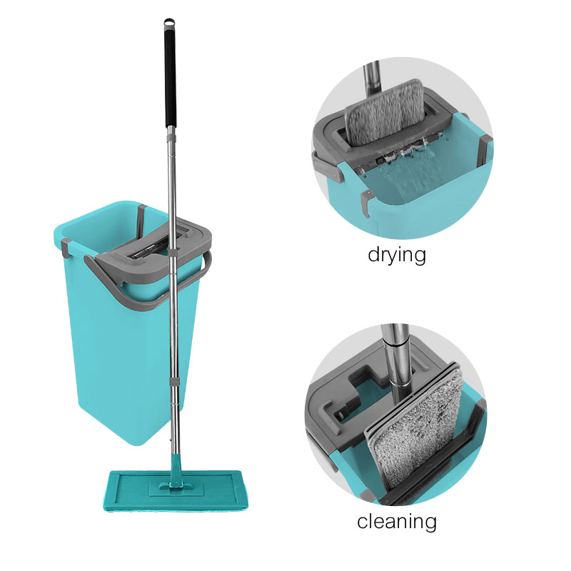 Joyclean New Flat Squeeze Mop with Bucket