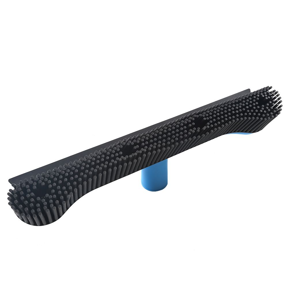 Long Handle Carpet Rake Floor Brush Pet Hair Squeegee Broom