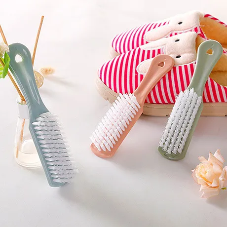 Long-Handled Hangable Soft-Bristled Shoe Brush Shoe Cleaning Brush, Collar Brush