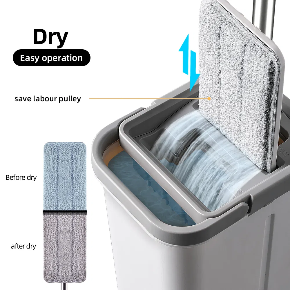 Magic Mop Microfiber Mop Floor Mop Cleaning Tools Cleaning Products Pedal 360 Spin Mop Squeeze Mop Bucket System Flat Mop