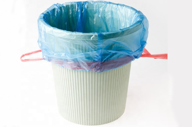 Manufacturers Custom Drawstring Trash Bag Compostable Biodegradable Plastic Garbage Bag with Drawstring
