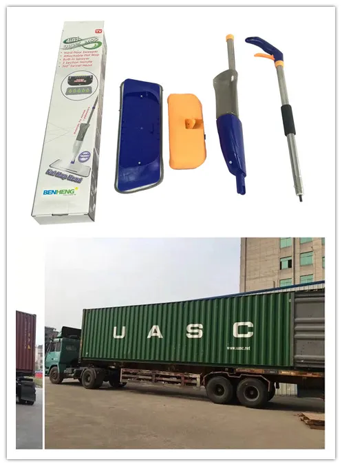 Microfiber Water Spray Mop Floor Sweeper and Dustapn 3 in 1