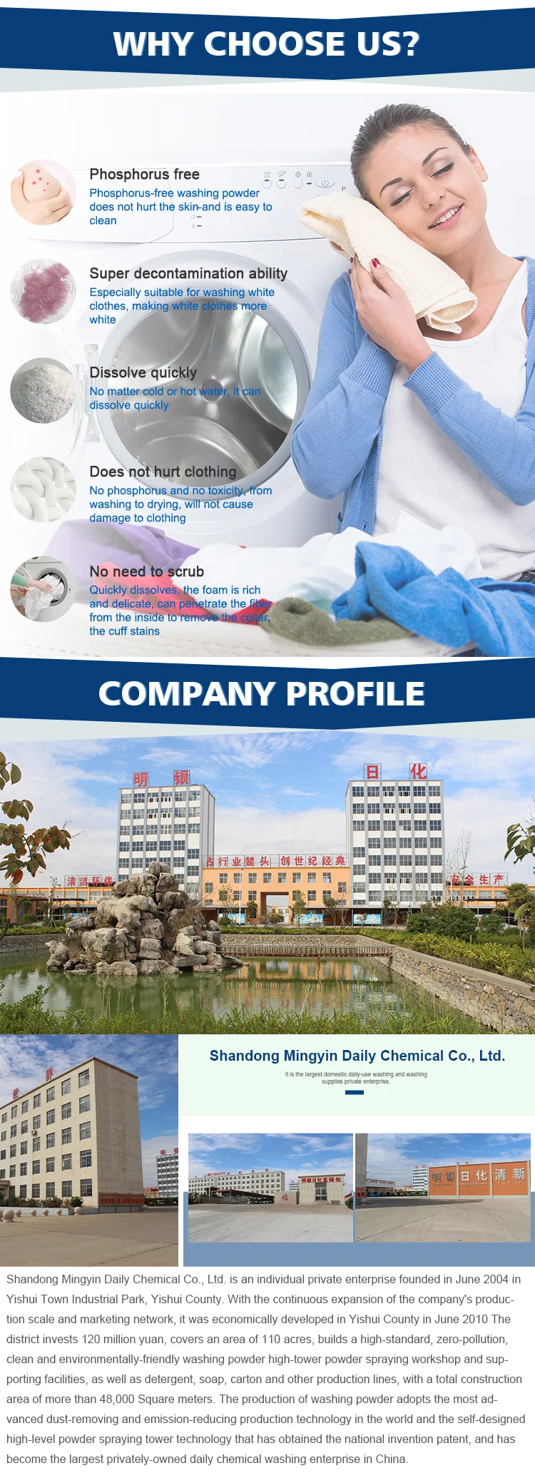 Multifunctional Laundry Detergent Washing Powder Factory