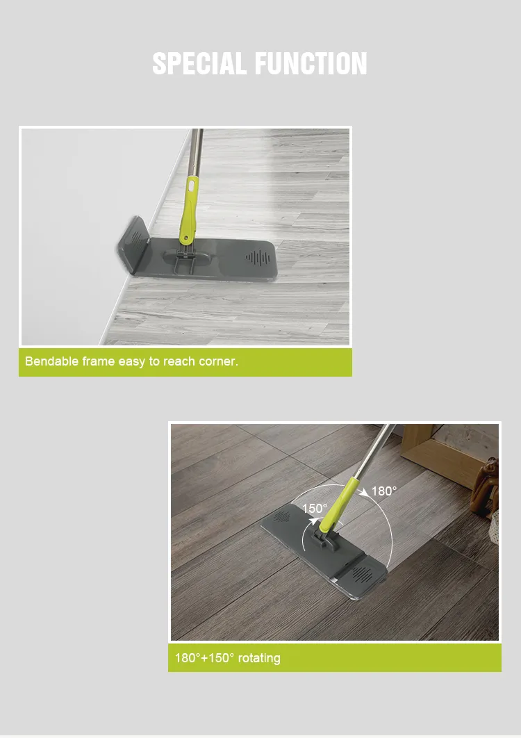 New Design Too Easy Flat Mop with Squeeze Bucket for Household Cleaning