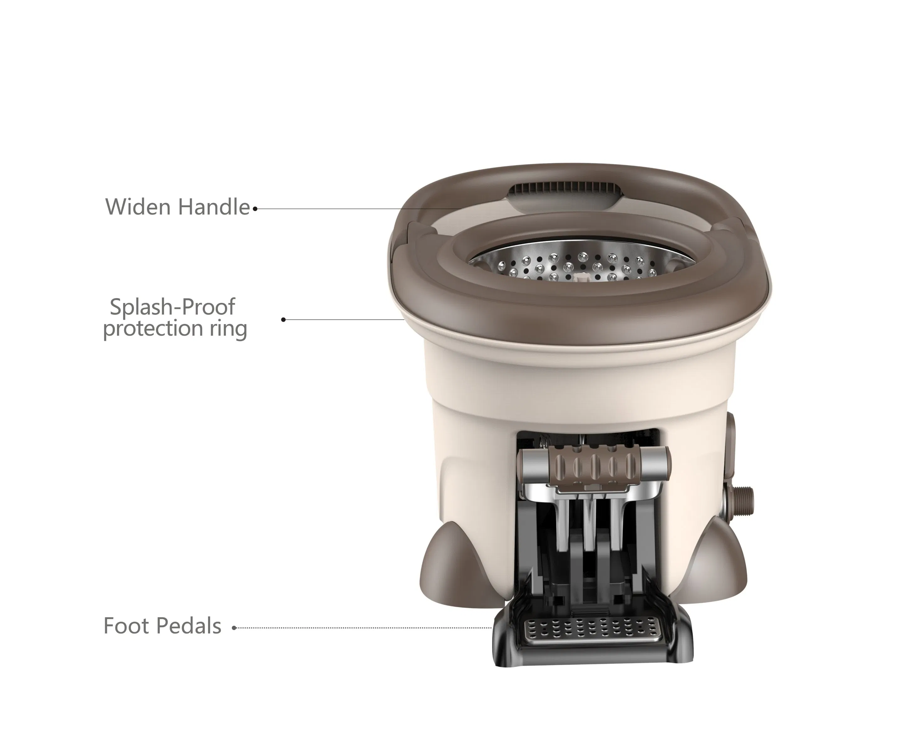 Pedal Mop 360 Spin Mop Magic Mop Microfiber Mop Floor Mop Clean Mop Easy Spin Mop Kitchen Products Bucket Mop Clean Tool Stainless Steel Bucket Mop