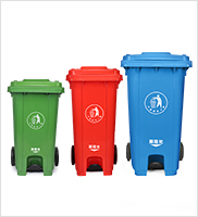 Plastic Dustbin 240L Plastic Waste Bins with Two Wheels Trash Can Waste Container Mv-240A