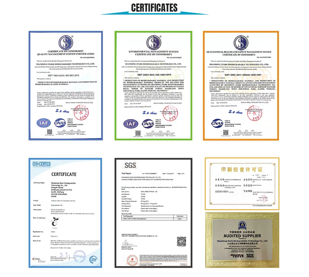 Plastic Garbage Bag, Biodegradable Garbage Bag, Compostabable Trash Bag