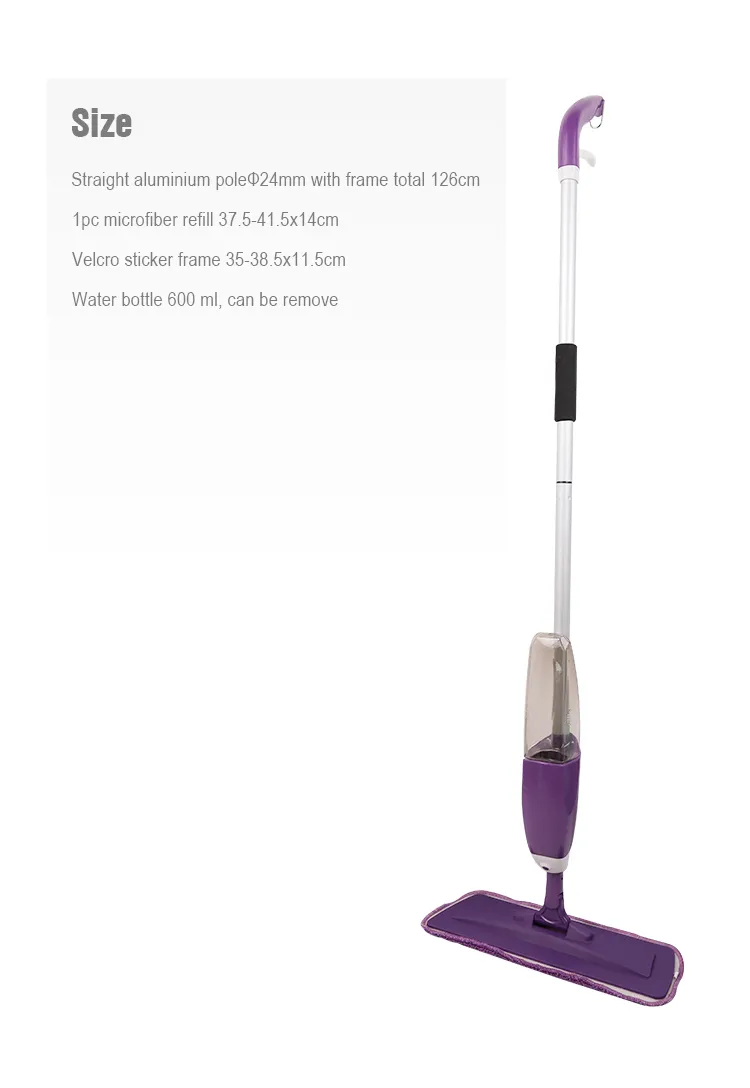 Professional Deluxe Microfiber Floor Magic Spray Mop Easy to Reach Corner Clever Mop