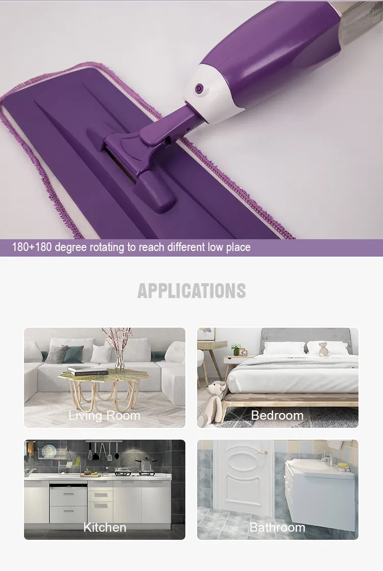 Professional Deluxe Microfiber Floor Magic Spray Mop Easy to Reach Corner Clever Mop