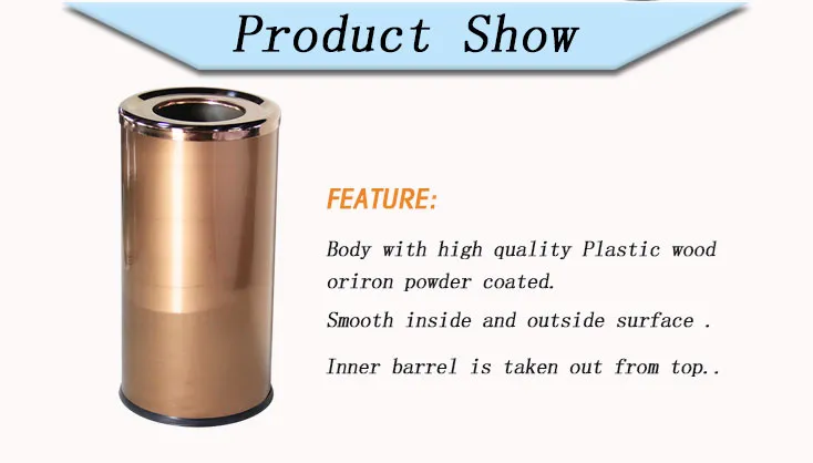 Rose Golden Waste Collection Equipment Container Color Codes Garbage Bins