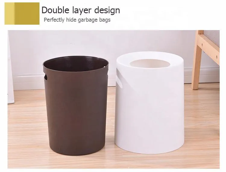 Simple Design Household Office Plastic Dustbin