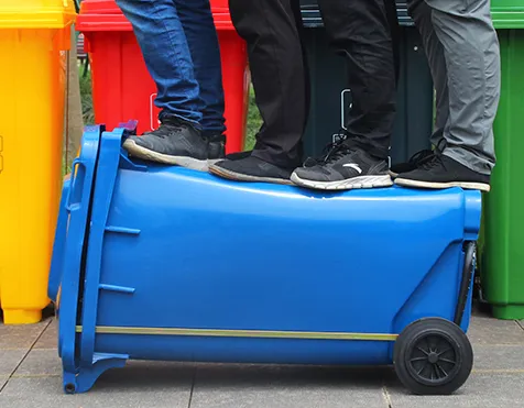 Waste Bin100L/120L/240L Customize Color Large Outdoor Public HDPE Recycle Dustbin Pedal Plastic Rubbish/Trash/Wheelie/Garbage/Waste Bins with Lid and Wheel